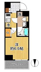 SHOKENレジデンス新丸子 1Kの間取図画像