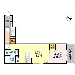 間取図画像 1LDK