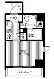 セリーズ門前仲町 4階1Kの間取り