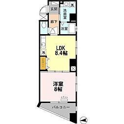 アベニール高砂 1LDKの間取図画像