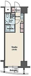 MFPR代々木タワー 1Kの間取図画像