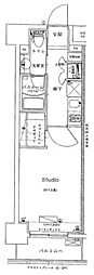 ライオンズクオーレ東京三ノ輪シティゲート 1Kの間取図画像