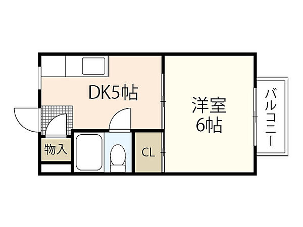 広島県広島市安佐南区上安2丁目(賃貸マンション1DK・3階・22.68㎡)の写真 その2