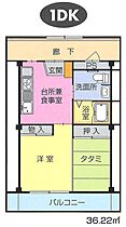 ハイツとみたの森 203 ｜ 栃木県足利市駒場町（賃貸アパート1DK・2階・36.22㎡） その2