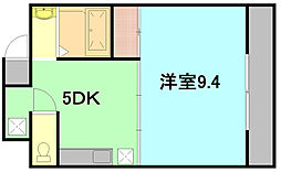 HeartD 1DKの間取図画像