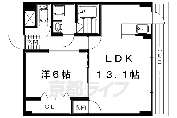 Ｒａｄｉａｎｔ 414｜京都府宇治市小倉町西山(賃貸マンション1LDK・4階・45.36㎡)の写真 その2