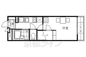 レオパレスインパクトI 105 ｜ 京都府京都市伏見区桃山町大島（賃貸マンション1K・1階・20.81㎡） その2