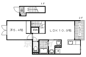 京都府京都市山科区勧修寺風呂尻町（賃貸アパート1LDK・2階・41.32㎡） その2