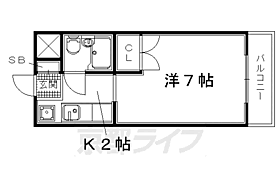 グレセントＹＹＵII 321 ｜ 京都府城陽市枇杷庄島ノ宮（賃貸マンション1K・3階・22.16㎡） その2