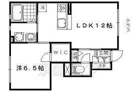 京都府京都市山科区日ノ岡ホッパラ町（賃貸アパート1LDK・1階・44.62㎡） その2