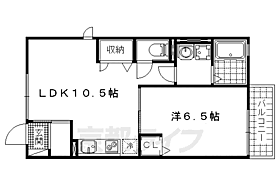 京都府京都市山科区勧修寺西栗栖野町（賃貸アパート1LDK・1階・39.97㎡） その2