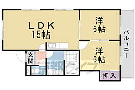 京都府京都市山科区大塚元屋敷町（賃貸マンション2LDK・1階・58.43㎡） その2