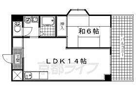 ハイツ平和II 102 ｜ 京都府城陽市富野南清水（賃貸マンション1LDK・1階・42.11㎡） その2