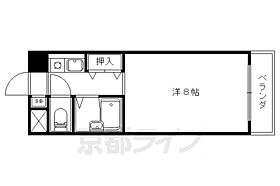 京都府京都市山科区大宅神納町（賃貸マンション1K・5階・26.80㎡） その2