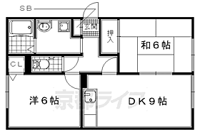 京都府木津川市木津宮ノ裏（賃貸アパート2LDK・1階・50.28㎡） その2