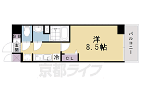 ＳＯＬ　ＣＲＥＳＴ　ＴＡＰＰ　伏見 504 ｜ 京都府京都市伏見区深草西浦町5丁目（賃貸マンション1K・5階・25.52㎡） その2