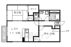 京都府京田辺市大住責谷（賃貸アパート2LDK・1階・54.07㎡） その2