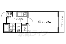 Ｇｒａｎｃｒｅａ蓮池 3階1Kの間取り