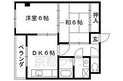 グランヴィア貴船 2DKの間取図画像