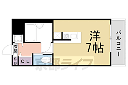 パル大久保 4階ワンルームの間取り