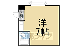 JR片町線(学研都市線) 大住駅 徒歩3分の賃貸マンション 1階ワンルームの間取り