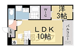 JR片町線(学研都市線) 同志社前駅 徒歩6分の賃貸アパート 2階1LDKの間取り