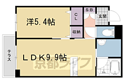 シャーメゾンレフィーノ 2階1LDKの間取り