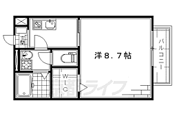 ベル・エキップ 1階1Kの間取り