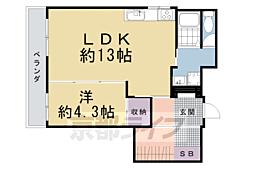 横大路辻村ビル 1LDKの間取図画像