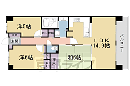 レスタージュ京都ウエストシティゲート 3LDKの間取図画像