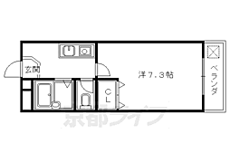 ハウスリーク381 1Kの間取図画像