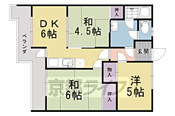 サンコーハイツ 3DKの間取図画像