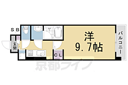 ティーエムインプレシオン 1Kの間取図画像