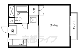 メゾンマルタ 1Kの間取図画像