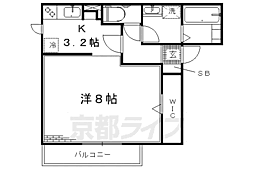 ル・ヴェール 1Kの間取図画像