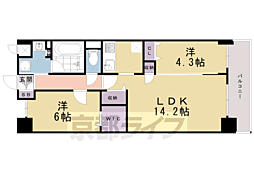 Raffine 京都上鳥羽 2LDKの間取図画像