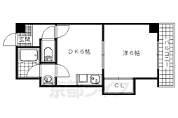 ルミエール春日森 1DKの間取図画像