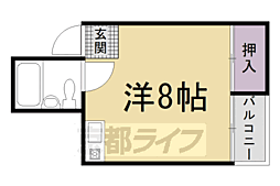 グリーンピア大枝 ワンルームの間取図画像
