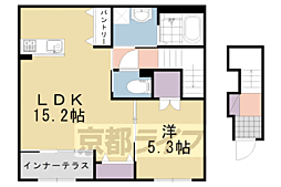 ユーフォリア 1LDKの間取図画像