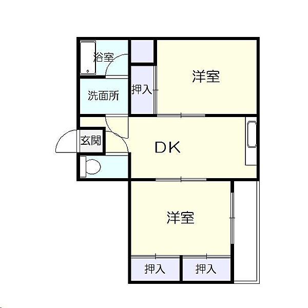 丸久　第10ビル ｜宮崎県都城市宮丸町(賃貸マンション2DK・5階・47.20㎡)の写真 その1