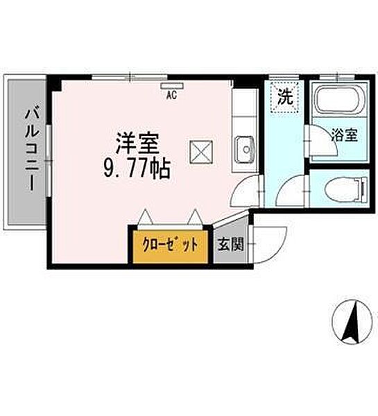 ハピネス本郷II 102｜宮崎県宮崎市大字本郷北方(賃貸マンション1R・1階・24.98㎡)の写真 その2