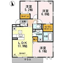 Sビレッジ 101 ｜ 宮崎県宮崎市吉村町今村前（賃貸アパート3LDK・1階・67.53㎡） その2