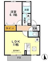 ＳＯＨＯ’Ｓ　吉尾　Ａ棟  ｜ 宮崎県都城市吉尾町（賃貸アパート1LDK・1階・40.43㎡） その2