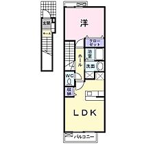 ガーデンコート　Ａ  ｜ 宮崎県都城市平江町（賃貸アパート1LDK・2階・42.37㎡） その2