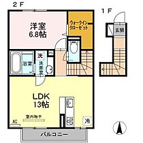 ヴィレッタ B棟 202 ｜ 宮崎県宮崎市稗原町（賃貸アパート1LDK・2階・53.38㎡） その2