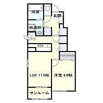 サンシャイン　レジデンス　II  ｜ 宮崎県宮崎市花ケ島町水町（賃貸アパート1LDK・1階・48.48㎡） その2