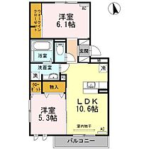 Sビレッジ 205 ｜ 宮崎県宮崎市吉村町今村前（賃貸アパート2LDK・2階・53.79㎡） その2