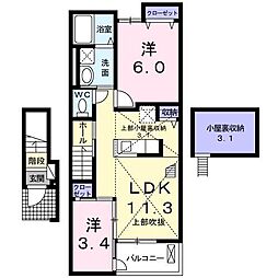 アルバ 2LDKの間取図画像