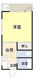 ビスタリー原池田 1Kの間取図画像