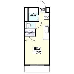サンライズ橘 ワンルームの間取図画像